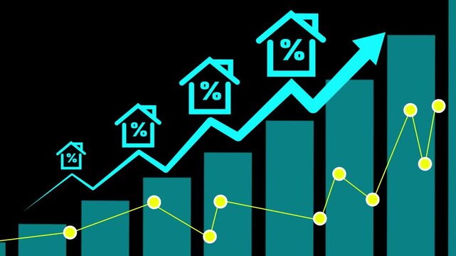 concept interest rates and dividends , investment growth percentage and interest on deposits , increase in interest rates , Retirement returns , increase of business profits, finance and investment