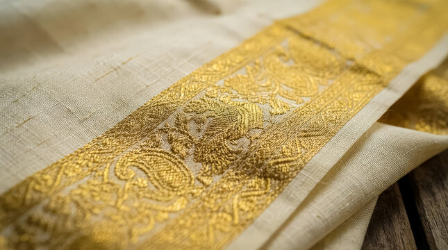 Kerala saree pallu design, kerala kasavu saree, kerala saree collections, kerala kasavu handloom, handloom kerala saree, gold zari pallu, peacock motif pallu, temple motif pallu, zari floral pallu.