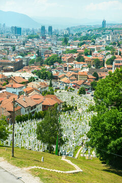 Kovaci Cemetery in Sarajevo,  Bosnia Herzegovina
