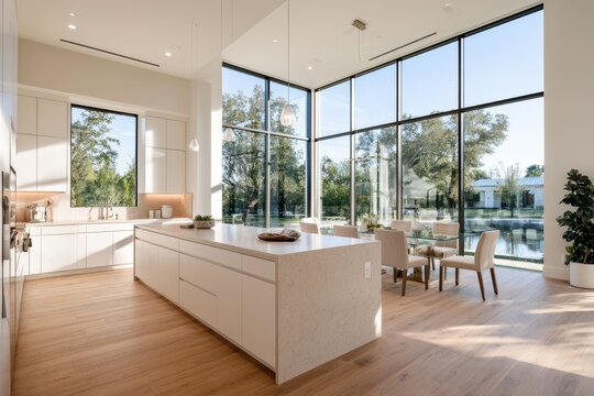 Spacious open-concept kitchen and dining room designed for everyday cooking and gatherings