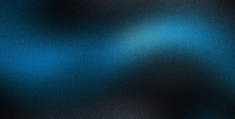 Abstract grain blue cyan jade monochrome noice overlay on dark background texture dynamic web backdrop banner wallpaper. © vecteezy