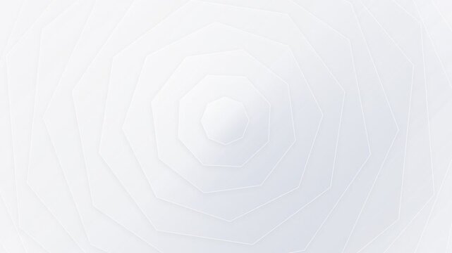 Abstract white background with subtle concentric geometric octagon shapes