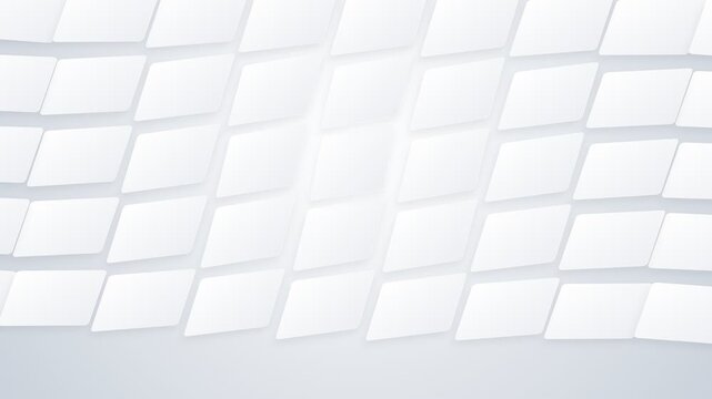 Abstract background featuring a repeating pattern of white tilted squares