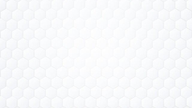 Abstract white background with a clean geometric hexagonal tile pattern