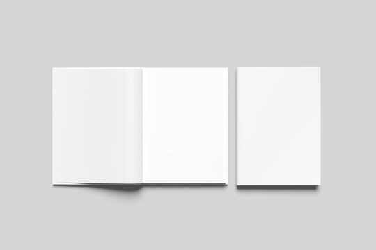 Blank Book Cover White