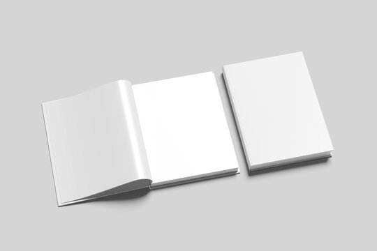 Blank Book Cover White