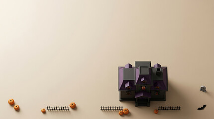 Obraz premium Minimalist composition of lego space shuttle and astronaut figures