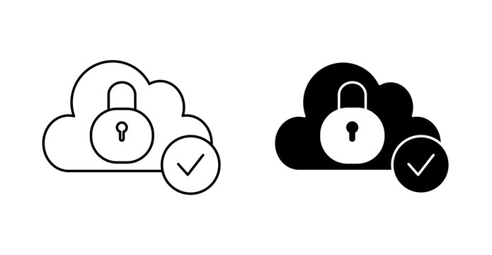 Secure Cloud Storage Icon