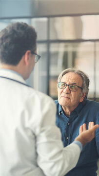 Doctor and patient during a consultation