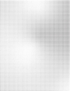 Color halftone corner gradient texture. color for banner, web site, poster, bussines card, visualization big data.Vanishing cartoon polka dot background. Dotted corner gradation pattern. Fading comic.