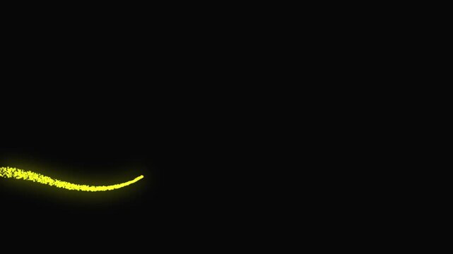 Sparkling star dust trail with white glowing particles, magical fairy shimmer, twinkling glitter line animation, pixie dust burst and elegant christmas sparkle transition on black screen 4k