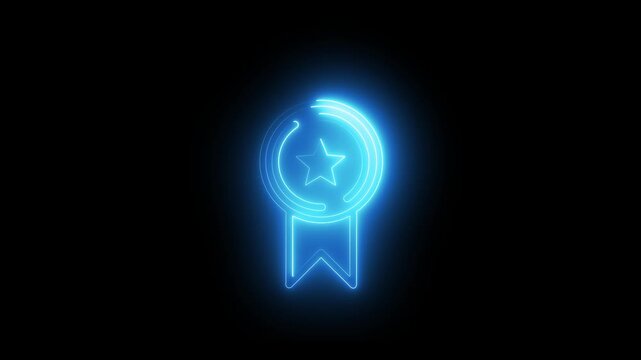 Award icon animation. achievement sign, merit icon, certificate icon