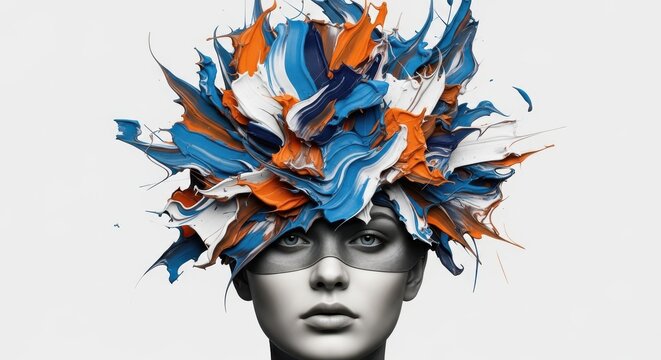Explosive creativity bursting from a human mind