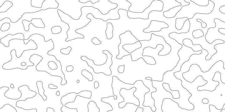 Abstract black topographic contour map line pattern background vector