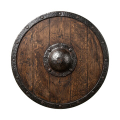 Naklejka premium old wooden shield