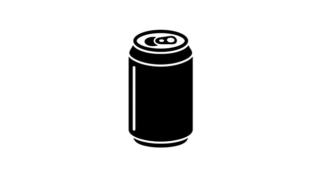 Black soda can icon