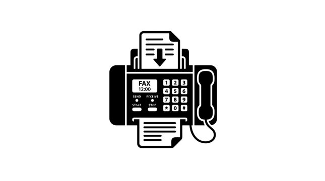 Fax machine icon