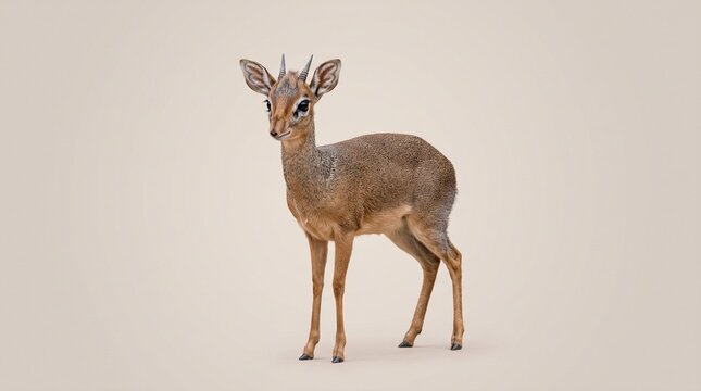 Dik-dik in isolated background