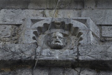 Ménsula esculpida con el rostro de San Juan Evangelista © FRANCISCOJAVIER