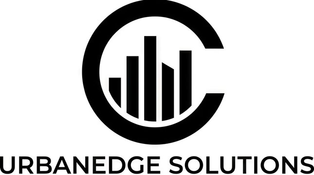 UrbanEdge Solutions logo with bar chart and letter C.