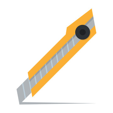 Cutter icon. Cutter knife symbol. vector illustration on white background
