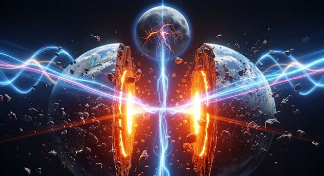 Planetary energy explosion