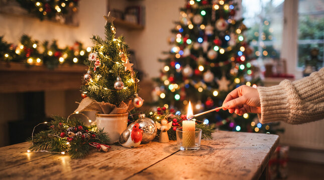 Marco rectangular festivo sobre fondo verde croma, compuesto por brillantes copos de nieve, destellos luminosos y part&iacute;culas con suave efecto bokeh.
