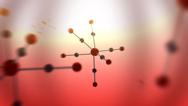  Chromium Carbonyl Molecule or Compound 3D Animation 2000