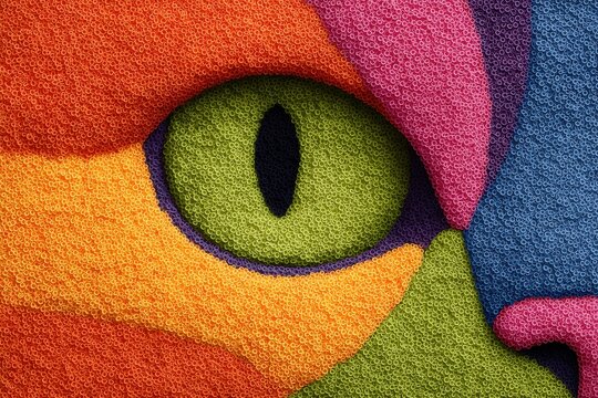 colorful abstract eye artwork
