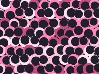 Deep Night Discs Abstract Geometric Vector Design © iushakovsky