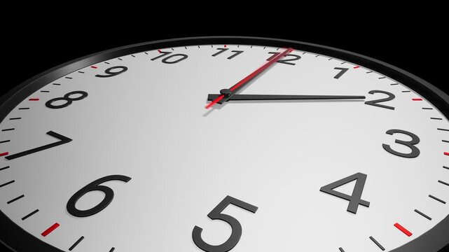 Black Clock Background Loop