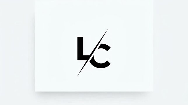 Modern LC monogram logo with slash detail.