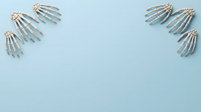 Two colorful feather quill pens writing on light blue gradient background for creative design.