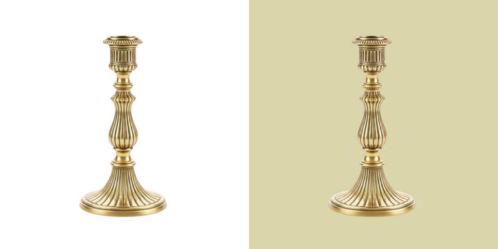 Elegant Vintage Antique Brass Candlestick Holder for Home Decor