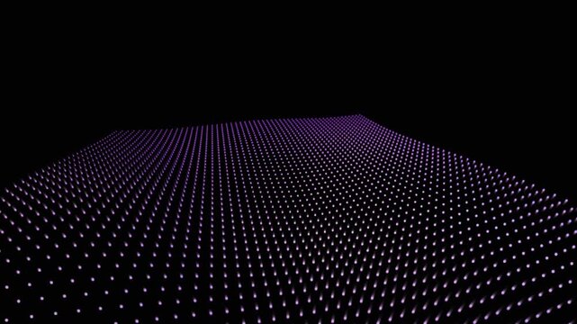 Futuristic Cyber Surface and Wavy Neon Terrain Animation