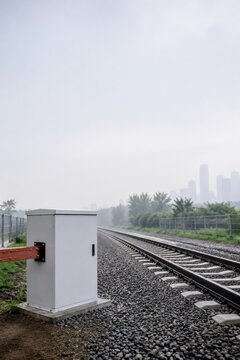 Regenerative Railway Braking Energy Cabinet with Copy Space