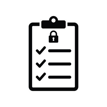 Cybersecurity shield icon with padlock symbol for digital data protection and network safety.