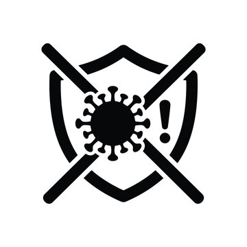 Cybersecurity shield icon with padlock for digital data protection and network safety