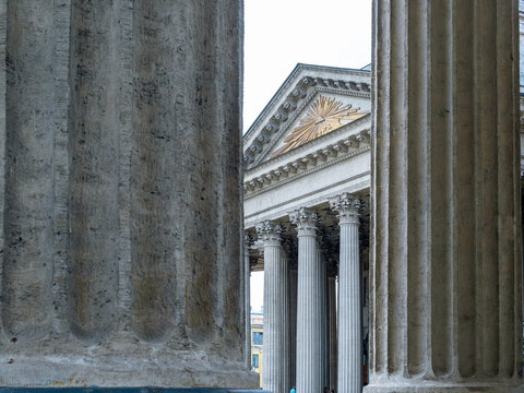 columns of Kazan Cathedral, St Petersburg city