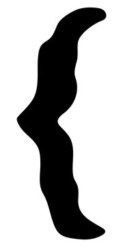 PNG Curly bracket sign, distorted symbol, transparent background