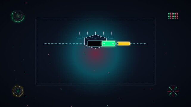 Vector Animation of Delivery Drone Battery Swap Docking Station