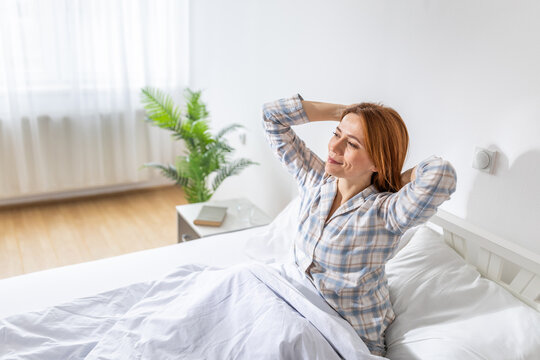 Waking up in the morning in a bright room