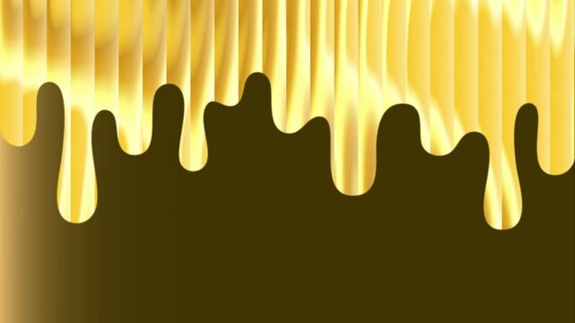 dripping gold liquid motion effect background.