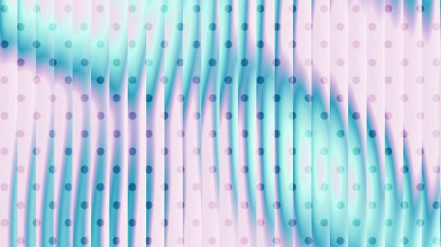 whimsical polka dot with gradient wave motion background. Y2K playful dotted pattern backdrop. For promotion, banner, social media, campaign etc.