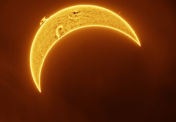 2026 Total Solar Eclipse - Chromosphere in Halpha © Azathoth Pics