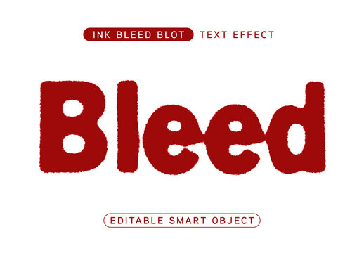 Ink Bleed Blot Text Effect