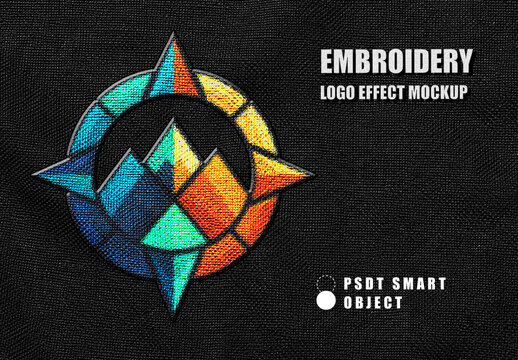 Embroidery Logo Effect Mockup