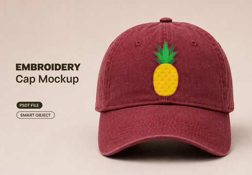 Embroidery Cap Mockup