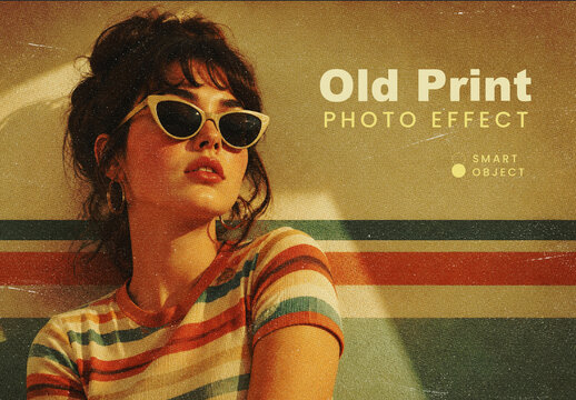Old Print Photo Effect