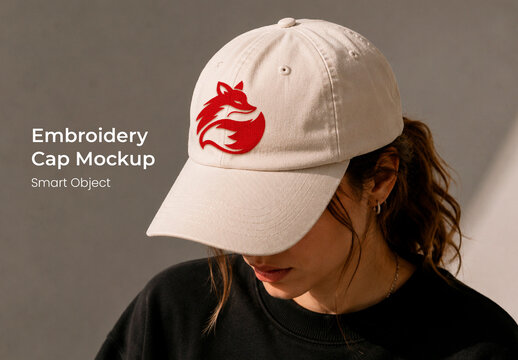 Embroidery Cap Mockup